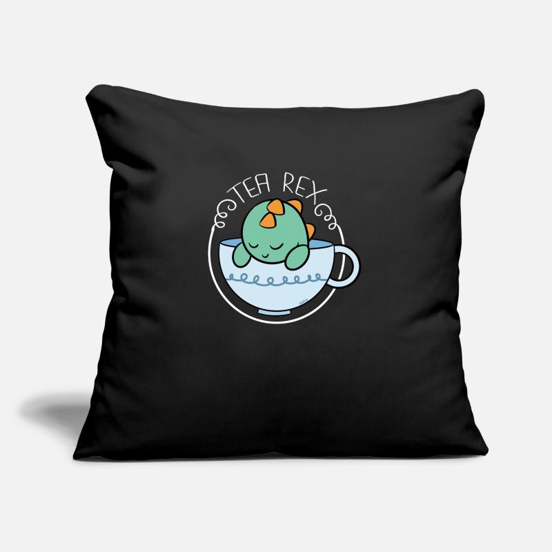 Tea Rex tea tea drinker Sofa pillowcase 17,3'' x 17,3'' (45 x 45 cm)