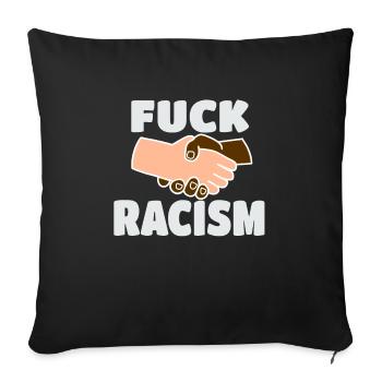 BAISE DE RACISME - Housse de coussin décorative 45 x 45 cm - noir - Devant