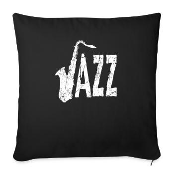 Saxophone - Sofakissenbezug 45 x 45 cm - Schwarz - Vorne