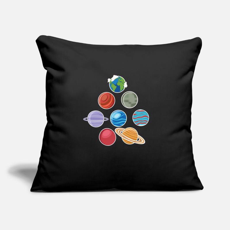 Huit planètes De l’espace du système solaire Housse de coussin décorative 45 x 45 cm