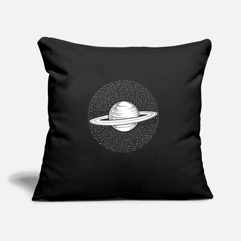 Planet Saturn graphic drawing outer space Sofa pillowcase 17,3'' x 17,3'' (45 x 45 cm)