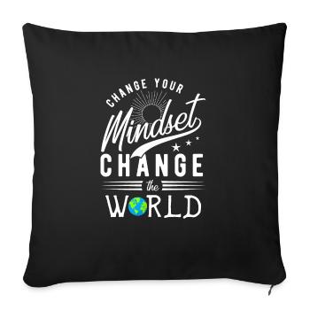 motivation - Sofa pillowcase 17,3'' x 17,3'' (45 x 45 cm) - black - Front