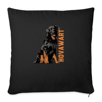 Hovawart - Housse de coussin décorative 45 x 45 cm - noir - Devant