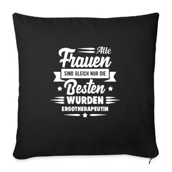 Ergotherapeutin Ergotherapie - Sofakissenbezug 45 x 45 cm - Schwarz - Vorne