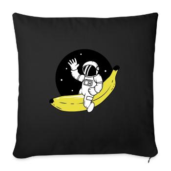 Space Banana Space Banana Astronaut - Sofa pillowcase 17,3'' x 17,3'' (45 x 45 cm) - black - Front