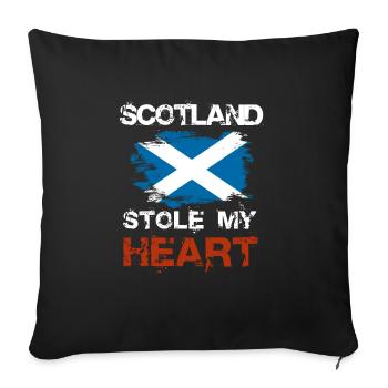 Écosse - Housse de coussin décorative 45 x 45 cm - noir - Devant