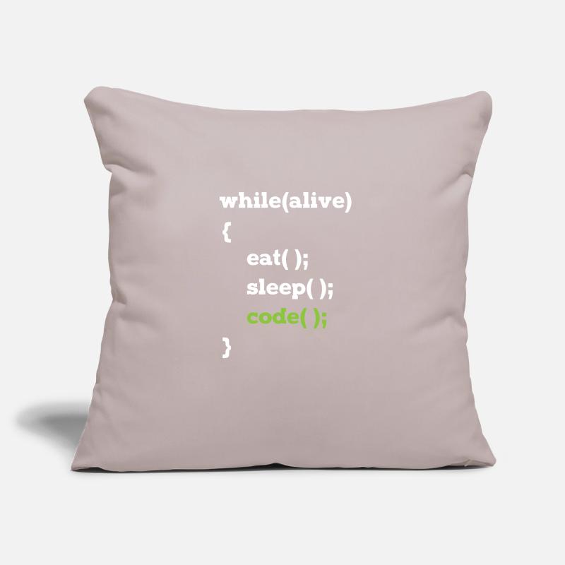 Java programmer computer scientist loop Sofa pillowcase 17,3'' x 17,3'' (45 x 45 cm)