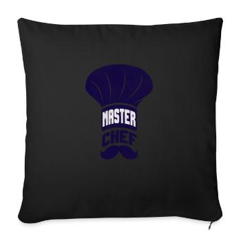 Chef - Chef - Chef - Sofa pillowcase 17,3'' x 17,3'' (45 x 45 cm) - black - Front