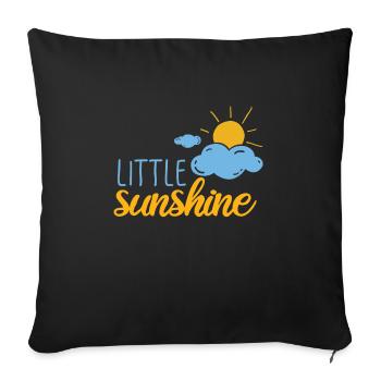 Petit rayon de soleil - Housse de coussin décorative 45 x 45 cm - noir - Devant