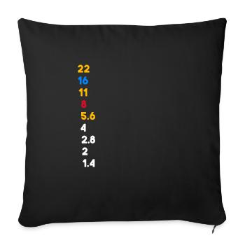 La photographie | Photographes | photographe - Housse de coussin décorative 45 x 45 cm - noir - Devant