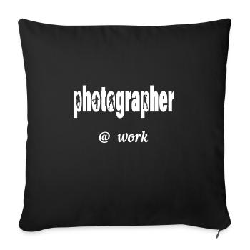La photographie | Photographes | photographe - Housse de coussin décorative 45 x 45 cm - noir - Devant