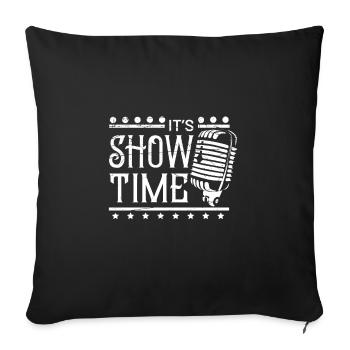 Theater Gift Musical Performance Stage - Sofa pillowcase 17,3'' x 17,3'' (45 x 45 cm) - black - Front
