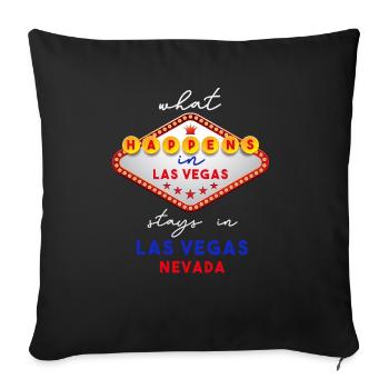 Las Vegas - Sofakissenbezug 45 x 45 cm - Schwarz - Vorne