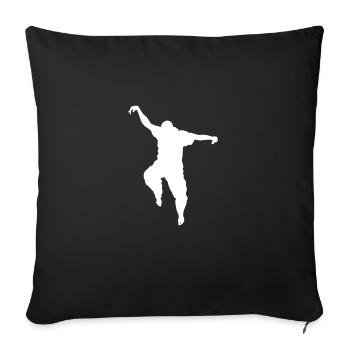 African dance dancer dancer silhouette - Sofa pillowcase 17,3'' x 17,3'' (45 x 45 cm) - black - Front