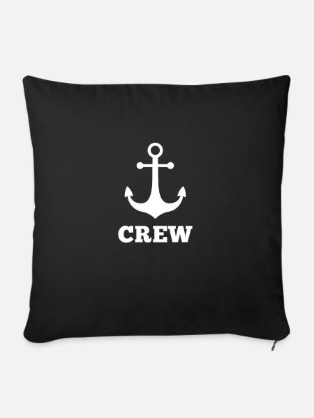 Segeln | Geschenk Segler | Geschenk Segeln lustig - Sofakissenbezug 45 x 45 cm - Schwarz