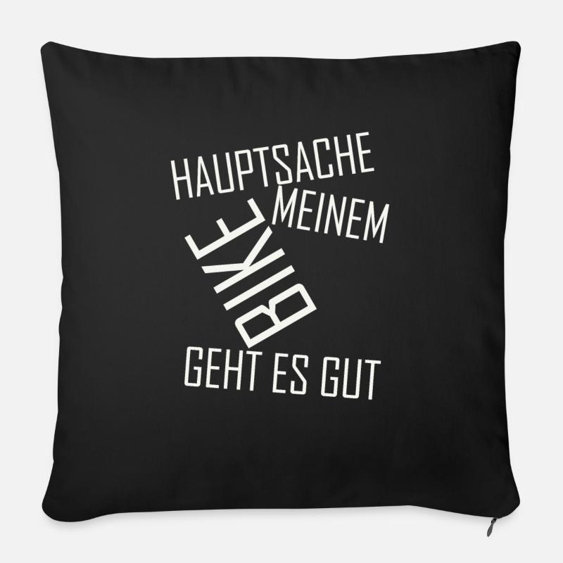 Motorrad - Sofakissenbezug 45 x 45 cm - Schwarz