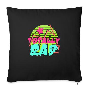 80's Gift Party Retro Gaudy Colors - Sofa pillowcase 17,3'' x 17,3'' (45 x 45 cm) - black - Front