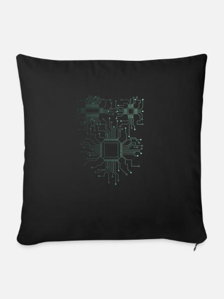 Informatiker Admin Hardware CPU - Sofakissenbezug 45 x 45 cm - Schwarz