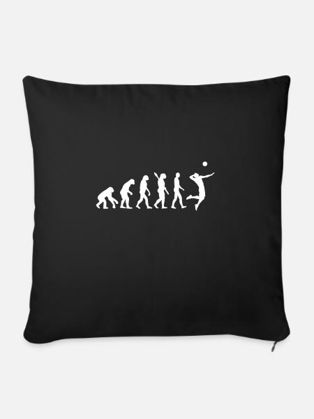 Evolution of Volleyball | Evolution Volleyball - Sofakissenbezug 45 x 45 cm - Schwarz