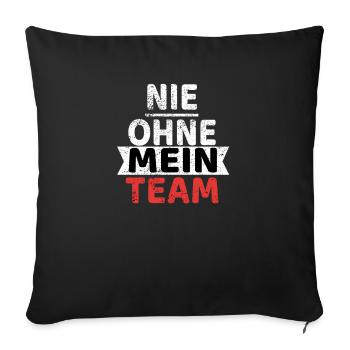 l’équipe la meilleure - Housse de coussin décorative 45 x 45 cm - noir - Devant