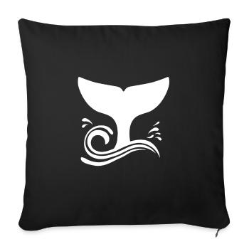 welsh - Sofa pillowcase 17,3'' x 17,3'' (45 x 45 cm) - black - Front