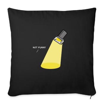 Lichttechniker Inspizient Bühnentechniker - Sofakissenbezug 45 x 45 cm - Schwarz - Vorne