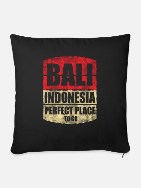 Bali - Sofakissenbezug 45 x 45 cm - Schwarz