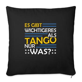 Tango - Sofakissenbezug 45 x 45 cm - Schwarz - Vorne