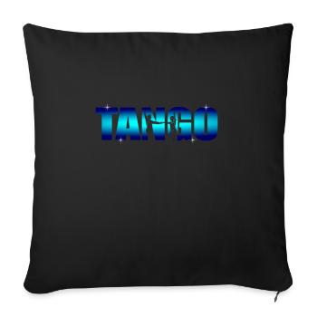 Tango - Sofa pillowcase 17,3'' x 17,3'' (45 x 45 cm) - black - Front
