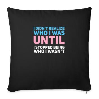 Transgender Transmann Transsexuell Gender Geschenk - Sofakissenbezug 45 x 45 cm - Schwarz - Vorne