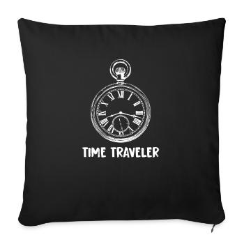 Time Traveler Watch - Sofa pillowcase 17,3'' x 17,3'' (45 x 45 cm) - black - Front
