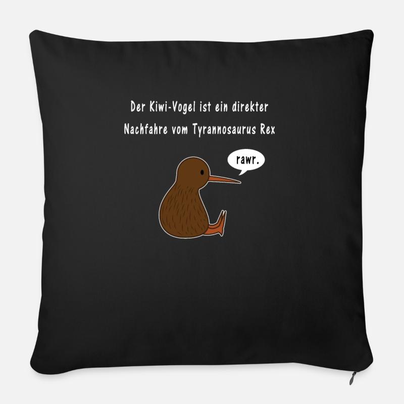 Kiwi Vogel Tyrannosaurus Rex Neuseeland Geschenk - Sofakissenbezug 45 x 45 cm - Schwarz