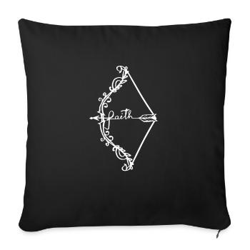 Archery unicorn arrows archer gift - Sofa pillowcase 17,3'' x 17,3'' (45 x 45 cm) - black - Front