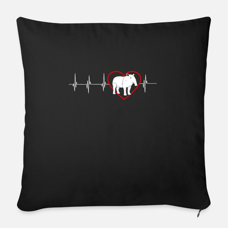 Tapir - Sofakissenbezug 45 x 45 cm - Schwarz