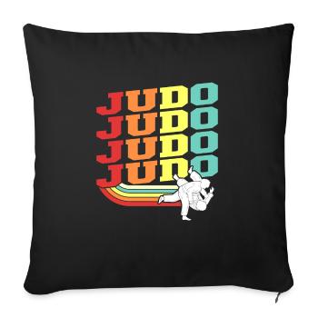 Judo Martial Arts Martial Arts - Sofa pillowcase 17,3'' x 17,3'' (45 x 45 cm) - black - Front