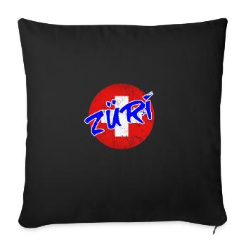 Switzerland Swiss Zurich proud city gift - Sofa pillowcase 17,3'' x 17,3'' (45 x 45 cm) - black - Front