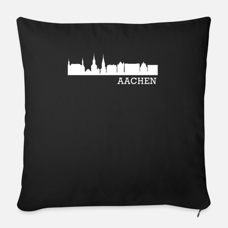Aachen - Sofakissenbezug 45 x 45 cm - Schwarz