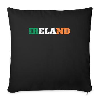 Irlande cadeau Dublin Europe Irish Souvenir - Housse de coussin décorative 45 x 45 cm - noir - Devant