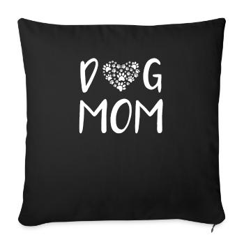 Dog Lover Gifts Dog Owner Dog Mom Gifts - Sofa pillowcase 17,3'' x 17,3'' (45 x 45 cm) - black - Front