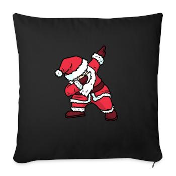 SANTA DAB - Housse de coussin décorative 45 x 45 cm - noir - Devant