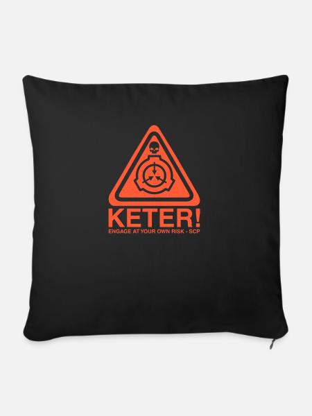 Keter-Klassifizierung SCP Foundation Secure Contain - Sofakissenbezug 45 x 45 cm - Schwarz