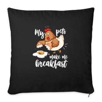 Cadeau d'agriculture Farmer Tracktor - Housse de coussin décorative 45 x 45 cm - noir - Devant