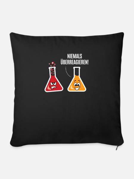 Chemie - Sofakissenbezug 45 x 45 cm - Schwarz