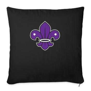 Scout logo scout scouting member supporter - Sofa pillowcase 17,3'' x 17,3'' (45 x 45 cm) - black - Front