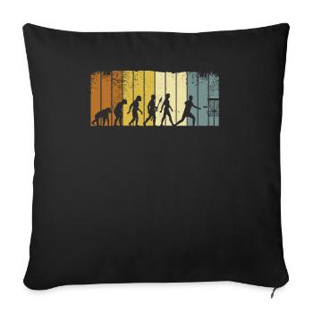 Produit Fun Disc Golf Idée Design Cadeau - Housse de coussin décorative 45 x 45 cm - noir - Devant