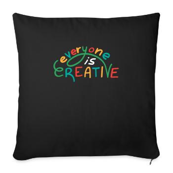 Art Teacher graphic Artist Art créatif Tout le monde - Housse de coussin décorative 45 x 45 cm - noir - Devant