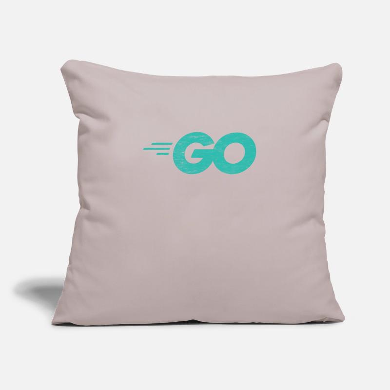 Go Programming Language with Go logo distressed Sofa pillowcase 17,3'' x 17,3'' (45 x 45 cm)