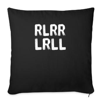 Drums - Sofa pillowcase 17,3'' x 17,3'' (45 x 45 cm) - black - Front