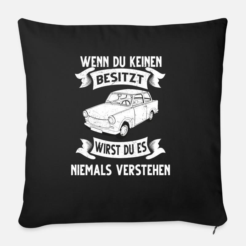 Wenn du keinen besitzt - Sofakissenbezug 45 x 45 cm - Schwarz