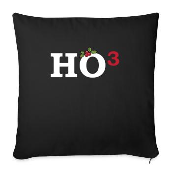 Funny sayings Christmas - Sofa pillowcase 17,3'' x 17,3'' (45 x 45 cm) - black - Front